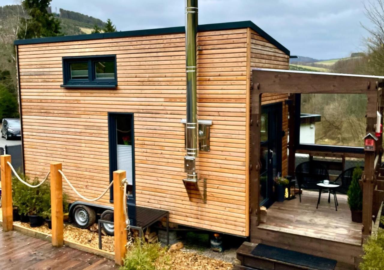 Tiny House Klitzeklein Am Waldrand Von Elpe Villa Olsberg Exteriör bild