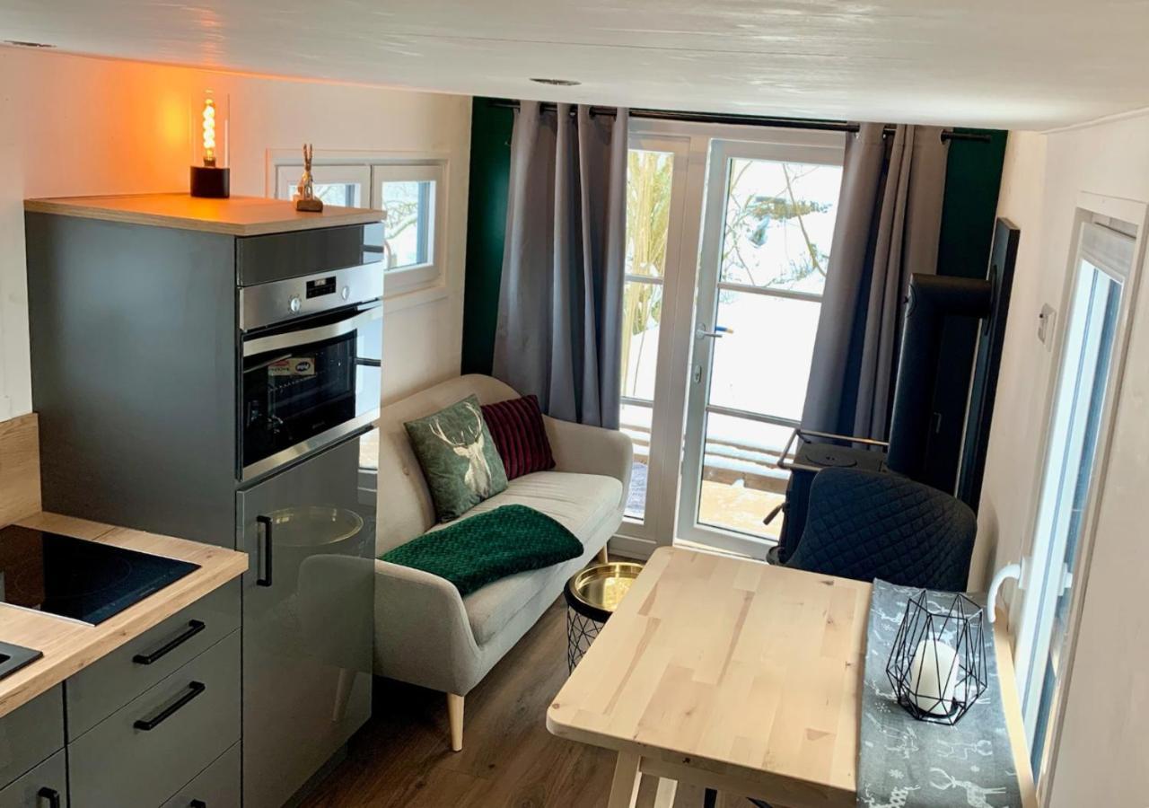 Tiny House Klitzeklein Am Waldrand Von Elpe Villa Olsberg Exteriör bild