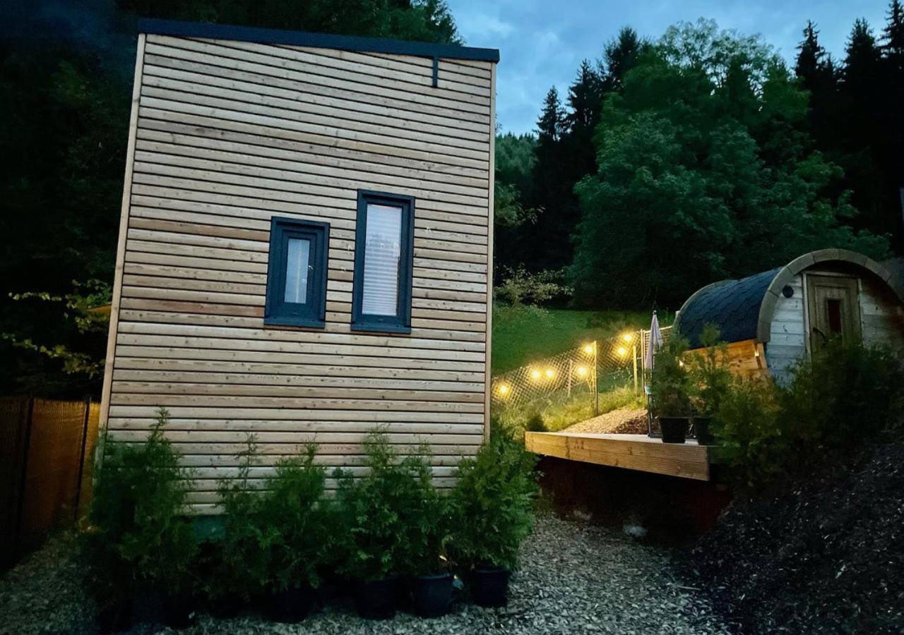 Tiny House Klitzeklein Am Waldrand Von Elpe Villa Olsberg Exteriör bild